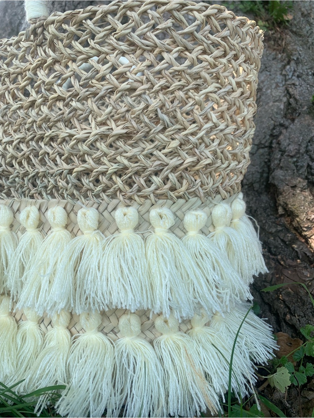 New beach basket bag - handmade basket tote bag - picnic basket - women basket - Picture 7 of 13